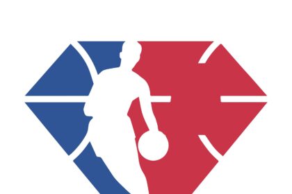 NBA 75 Years Painted Logo Vector Logo Vector