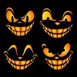 Ominous Face Expressions Vector