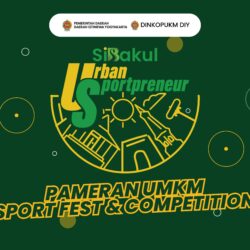 Pameran UMKM Jogja Si Bakul Urban Sportpreneur Backdrop Design