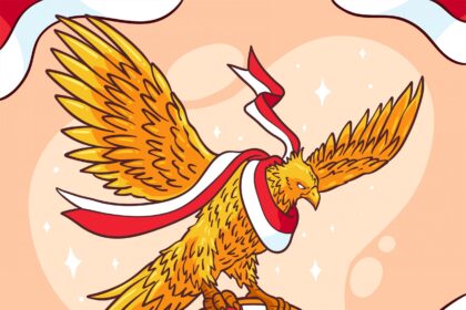 Pancasila Day Illustration With Garuda Vector