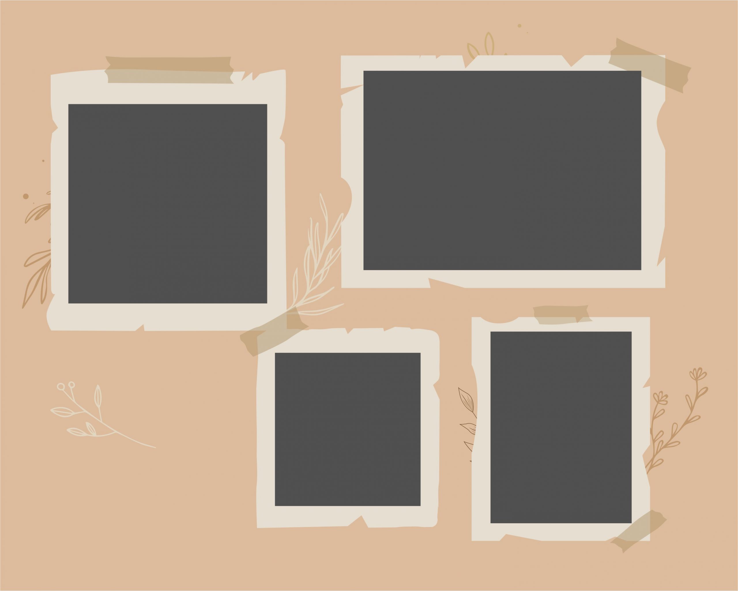 Photo Collage Vintage Vector