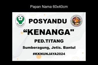 Posyandu Papan Nama 60x40cm Desain