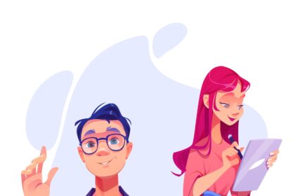 Programmer Graphic Designer Characters Vector