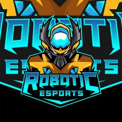 Robotic Esports Gaming Logo Design Vector