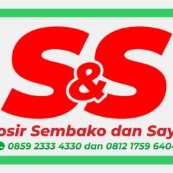 SS Grosir Sembako dan Sayur Logo Spanduk Desain Vector