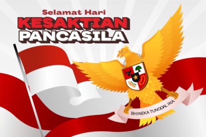 Selamat Hari Kesaktian Pancasila Background Vector