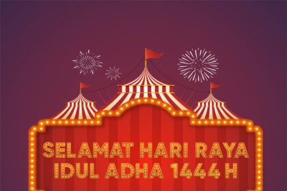 Selamat Hari Raya Idul Adha 2023 Desain Vector