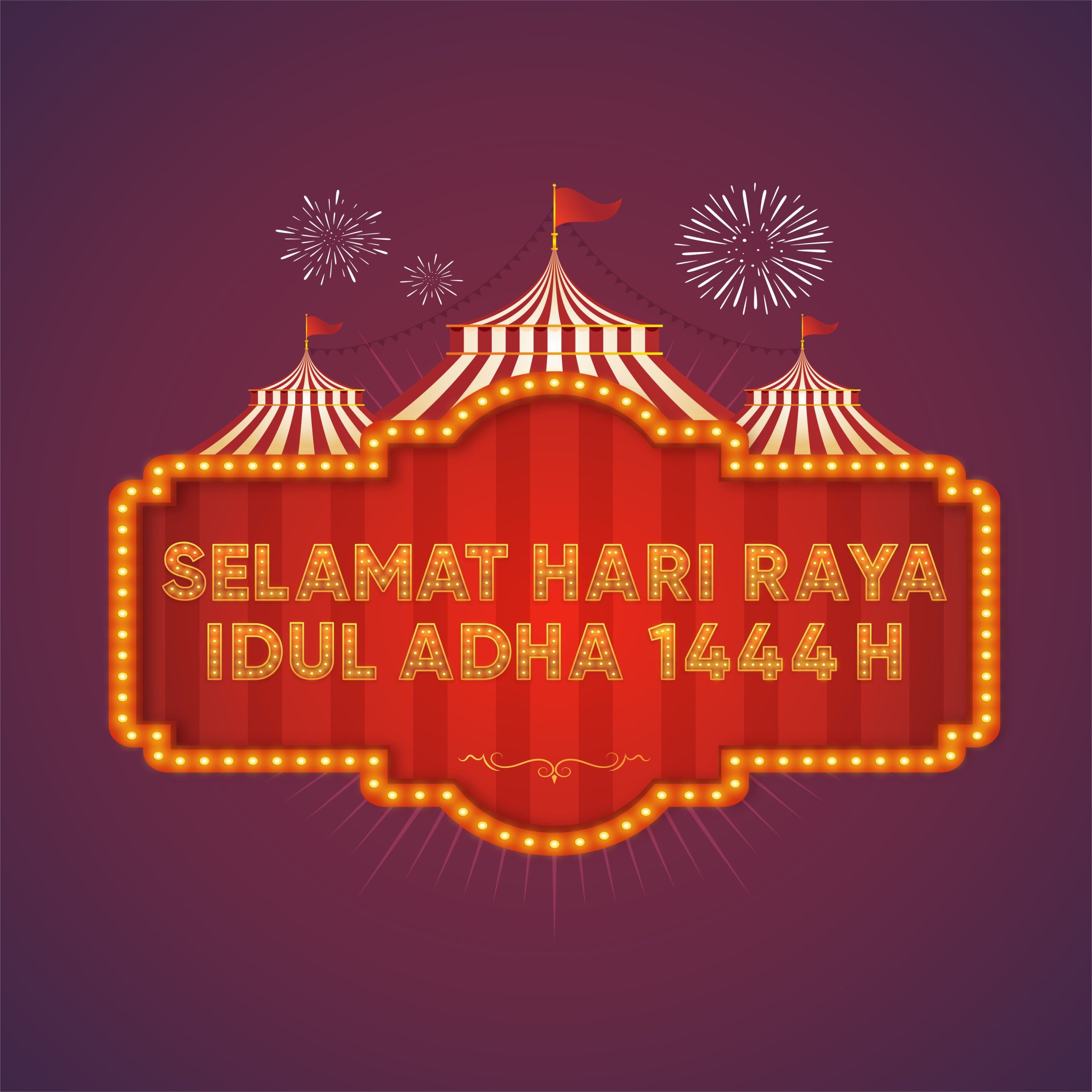 Selamat Hari Raya Idul Adha 2023 Desain Vector