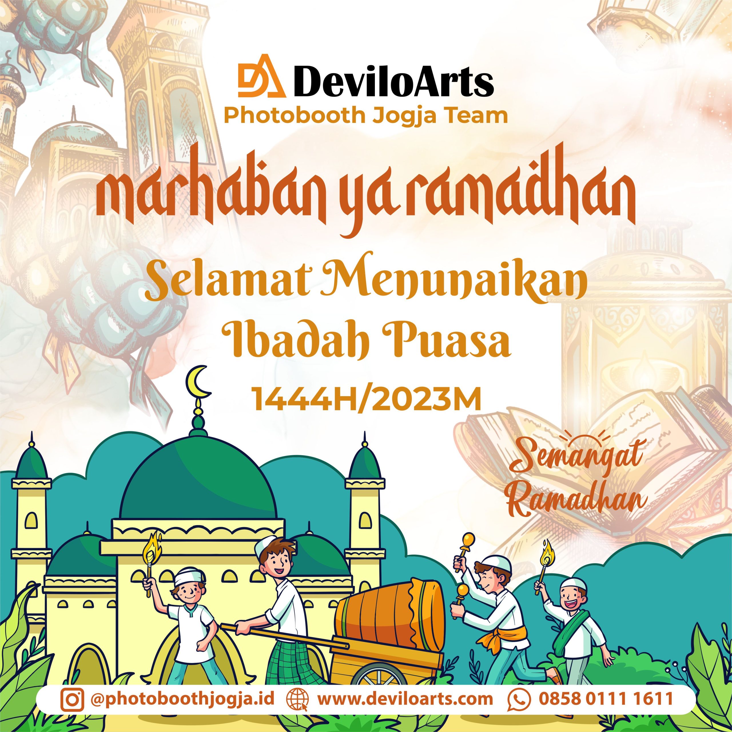 Semangat Ramadhan Photobooth Jogja Team Feed IG Vector