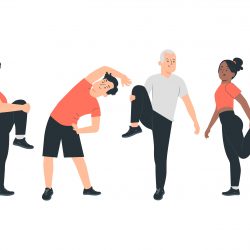 Senam Sehat Vector Illustration