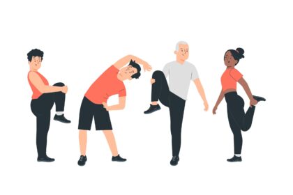 Senam Sehat Vector Illustration