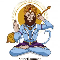 Shiri Hanuman Jayanti Illustration Vector