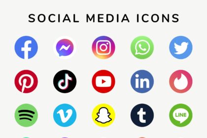 Social Media Icons Vector CorelDraw