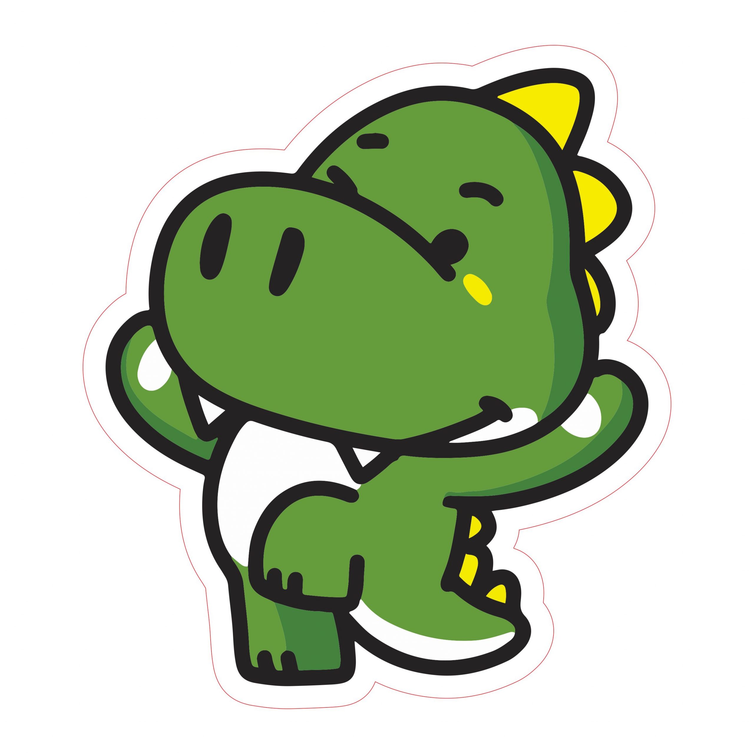 Stand Karakter Chibi Stickers Vector