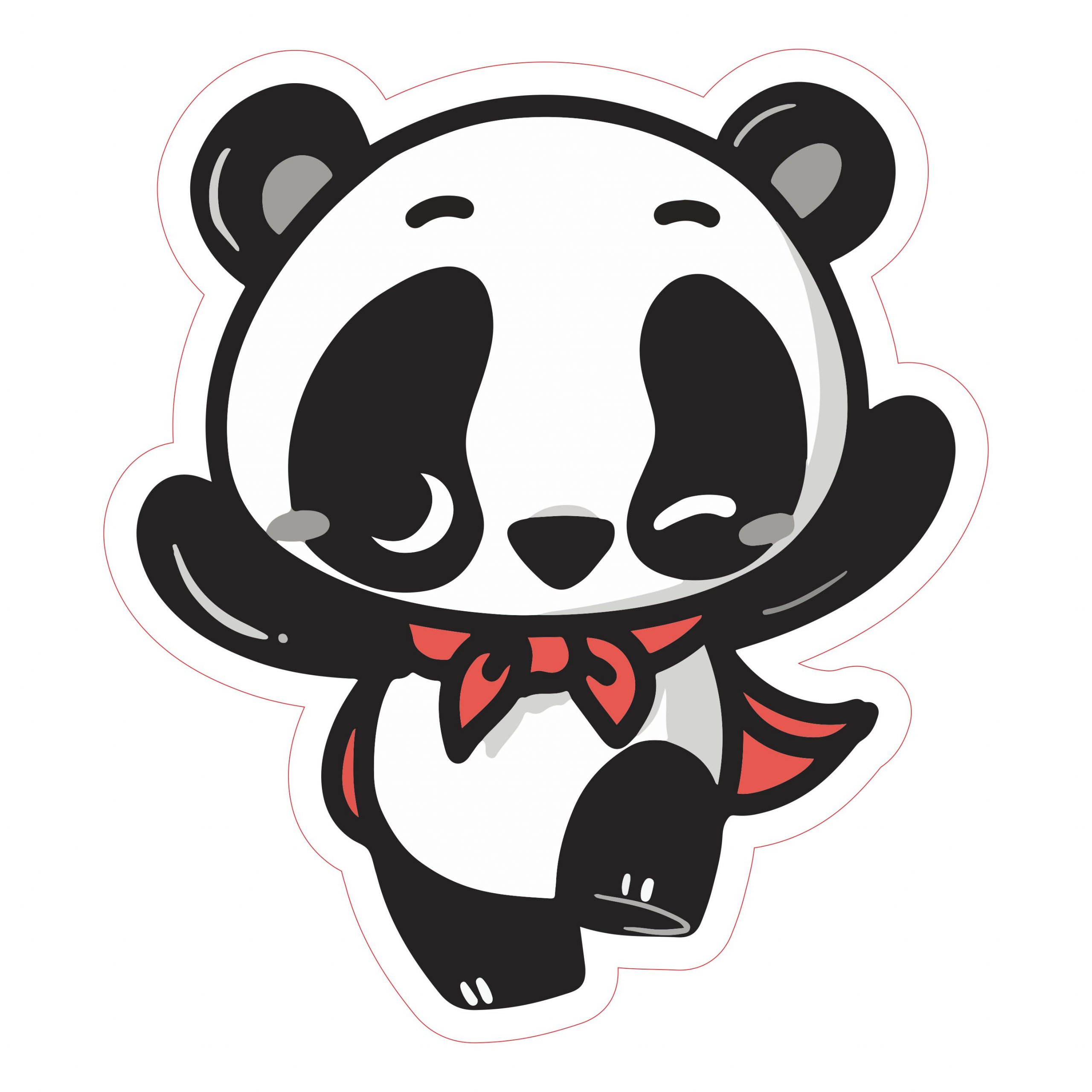 Stand Karakter Chibi Stickers Vector
