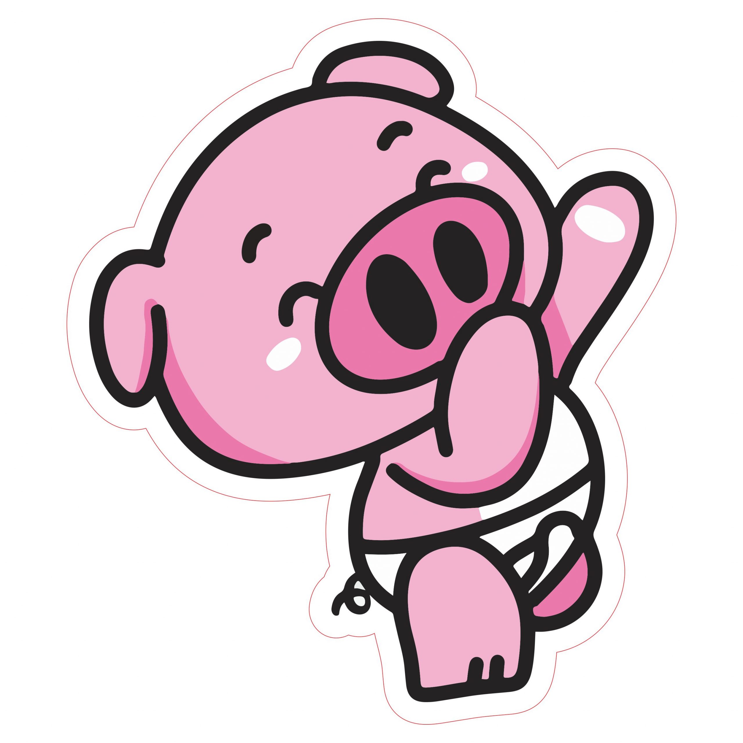 Stand Karakter Chibi Stickers Vector