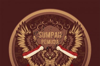 Sumpah Pemuda Vintage Concept Vector