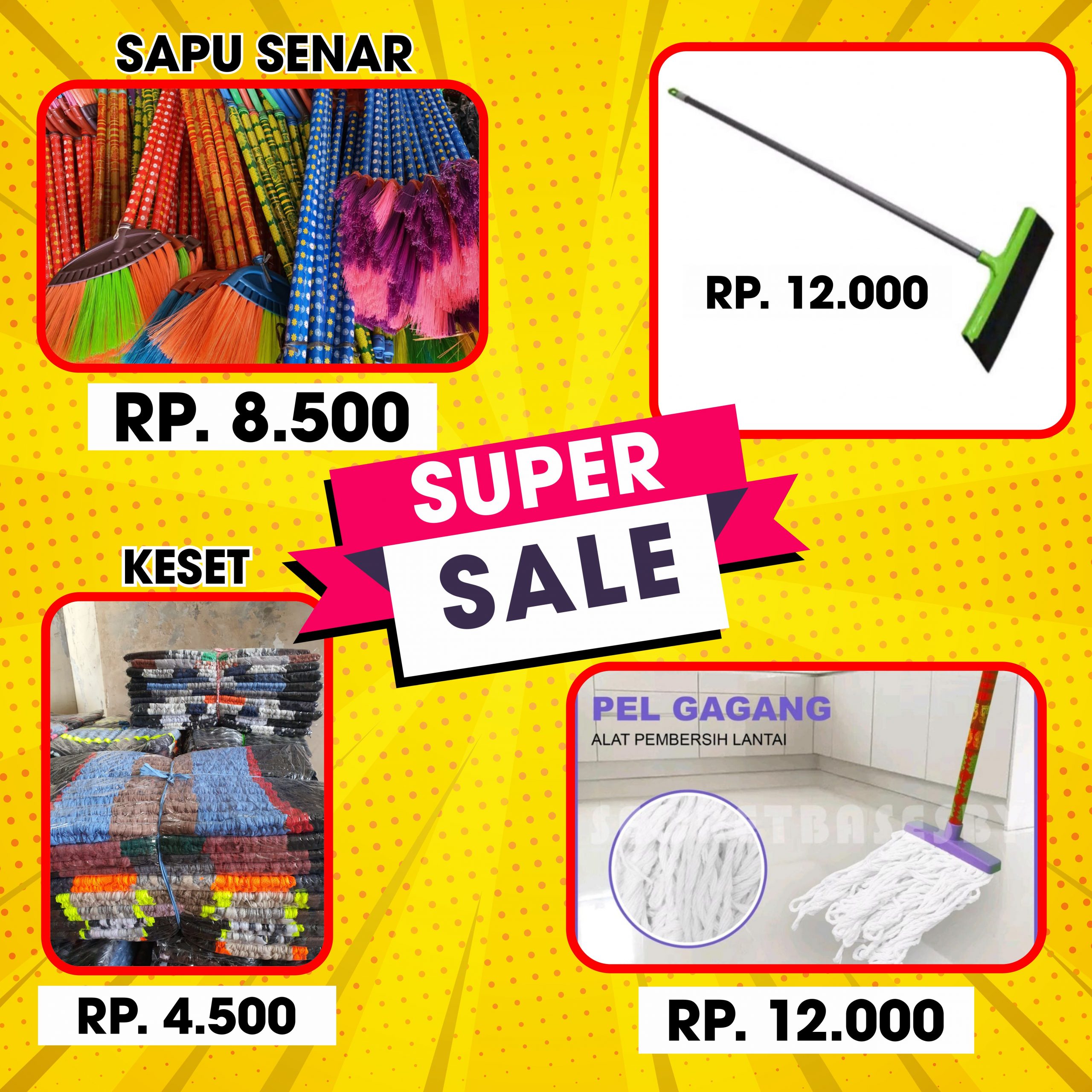 Super Sale Promo Spanduk Banner Vector