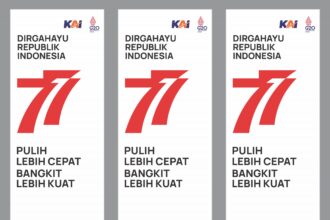 T BANNER atau Rontek PT KAI HUTRI Pulih Lebih Cepat Bangkit Lebih Kuat Vector