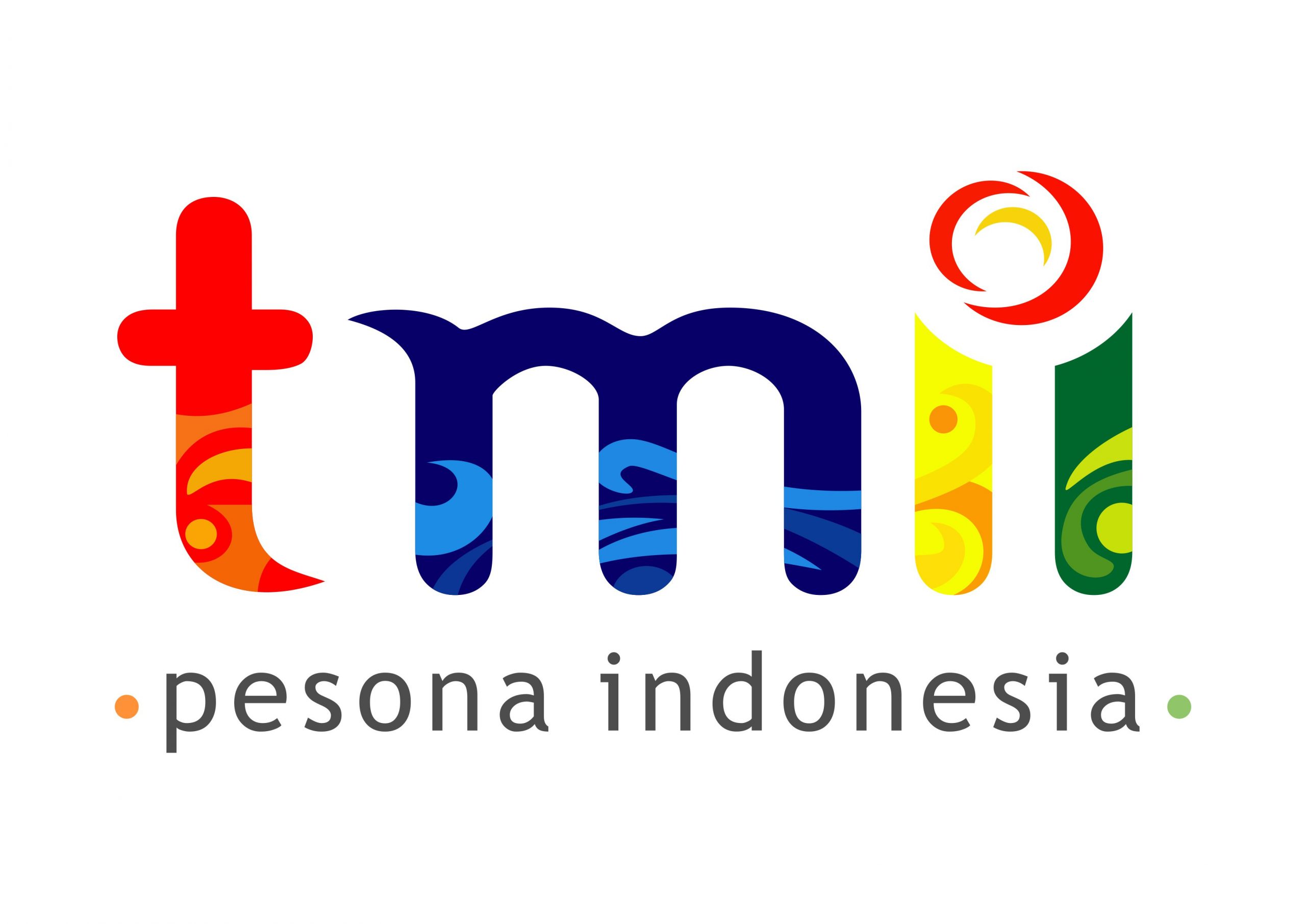 TMII Pesona Indonesia Logo Taman Mini Indonesia Indah Vector