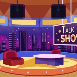 Talk Show Background Vector