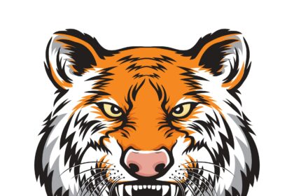 Tiger Head Vector CorelDraw