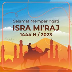 Ucapan ISRA MI'RAJ 2023 Feed Instagram Vector