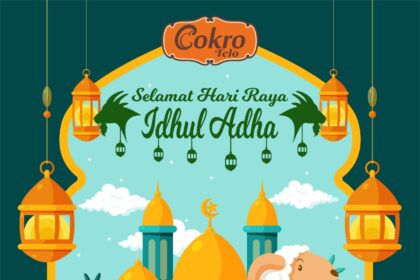 Ucapan Selamat Hari Raya Idul Adha 2023 Desain Vector