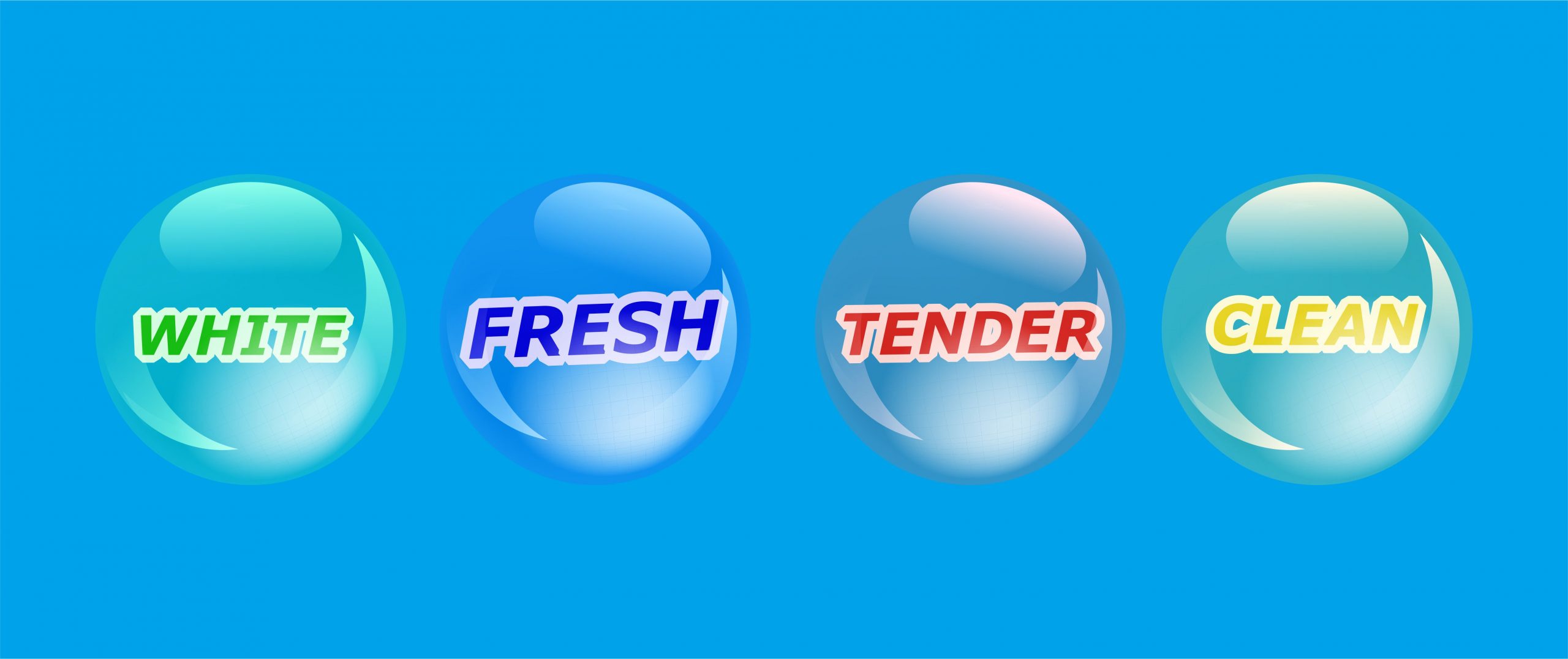 White Fresh Tender Clean Vector - Desain Grafis, Logo, Vector, Template, Background. White Fresh Tender Clean Vector