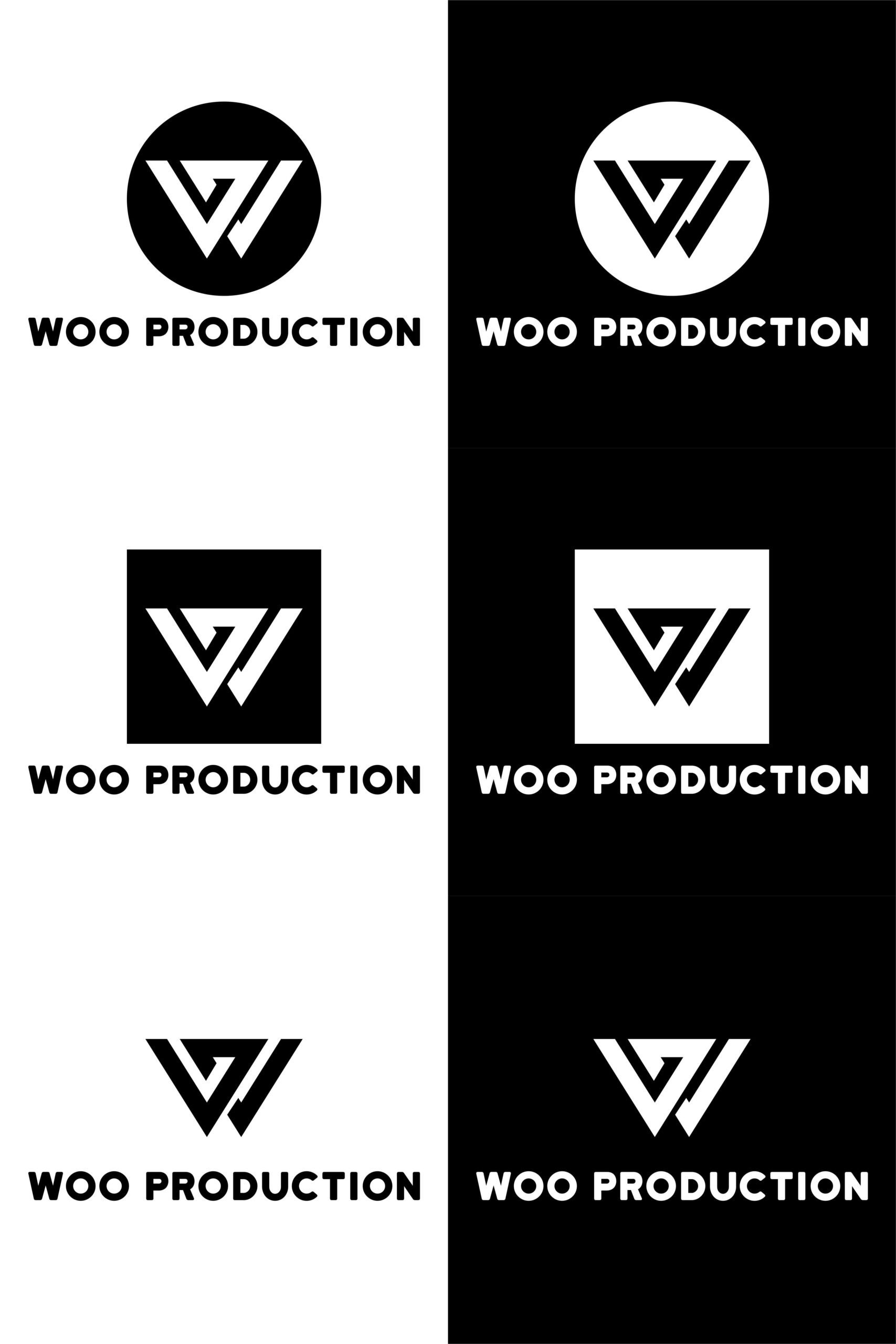 Woo Production Logo Vector