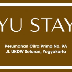 Yu Stay Banner Papan Nama Vector