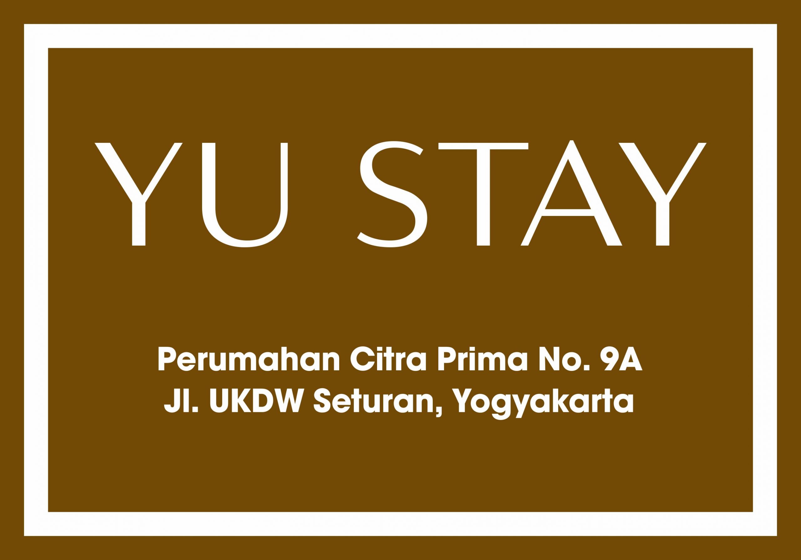 Yu Stay Banner Papan Nama Vector