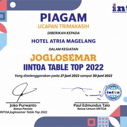 iintoa Piagam Ucapan Trimakasih Joglosemar Table Top 2022 Vector CorelDraw