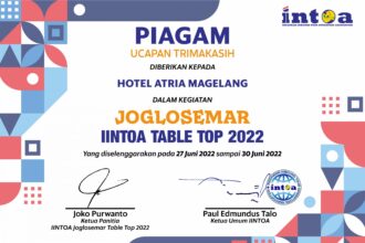 iintoa Piagam Ucapan Trimakasih Joglosemar Table Top 2022 Vector CorelDraw